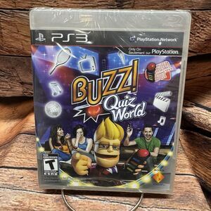 Buzz! Quiz World PS3 Sony PlayStation 3 Video Game New Sealed Buzzers Required